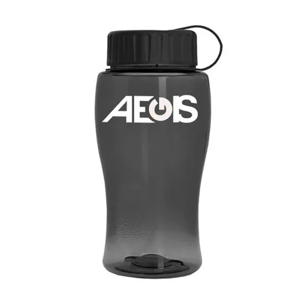 18 Oz. Transparent Bottle - Tethered Lid (Q913722)