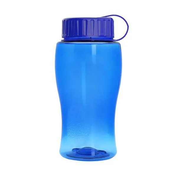 18 Oz. Transparent Bottle - Tethered Lid (Q913722)