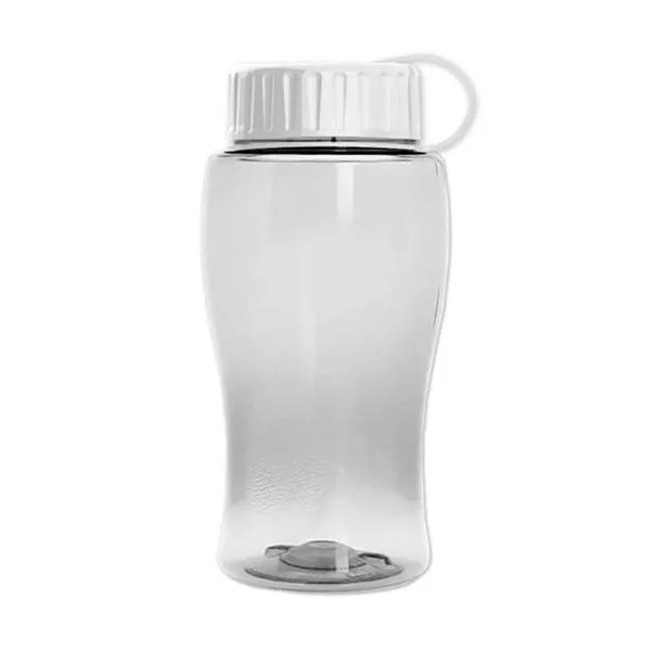18 Oz. Transparent Bottle - Tethered Lid (Q913722)