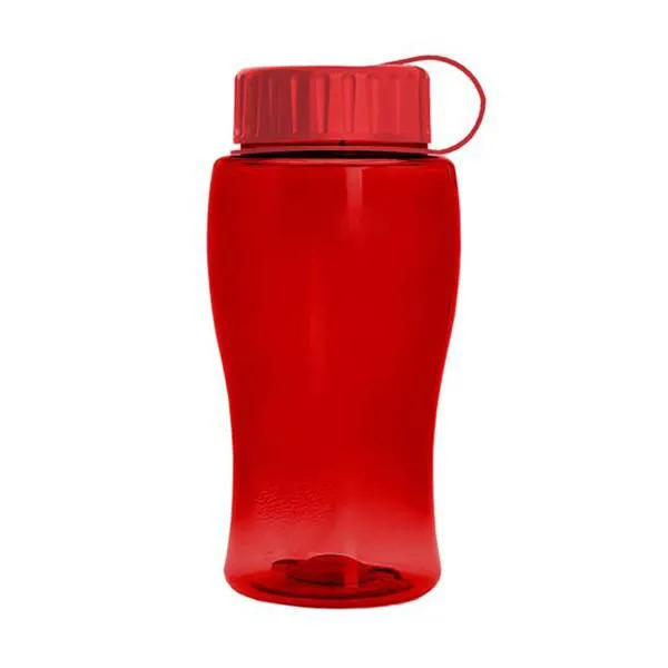 18 Oz. Transparent Bottle - Tethered Lid (Q913722)