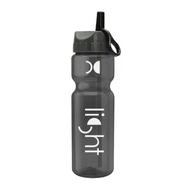 28 Oz. Champion Trans. Bottle - Flip Straw Lid (Q722722)