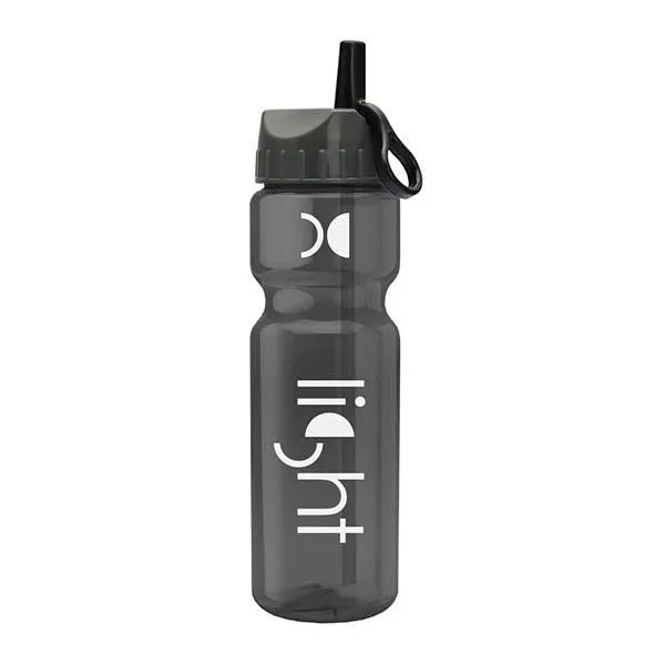 28 Oz. Champion Trans. Bottle - Flip Straw Lid (Q722722)