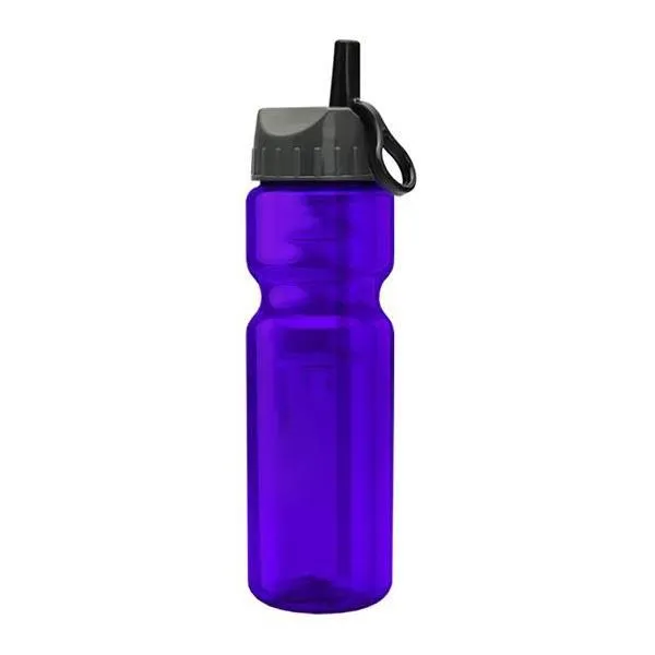 28 Oz. Champion Trans. Bottle - Flip Straw Lid (Q722722)