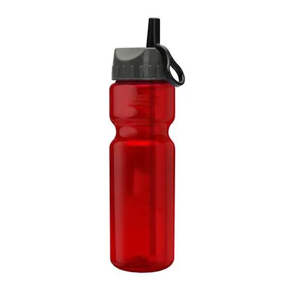 28 Oz. Champion Trans. Bottle - Flip Straw Lid (Q722722)