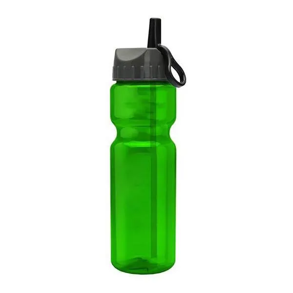 28 Oz. Champion Trans. Bottle - Flip Straw Lid (Q722722)