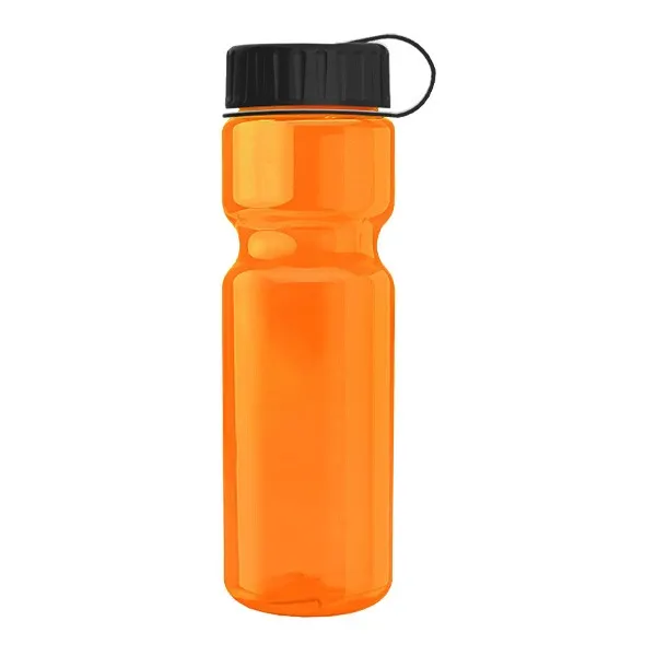 28 Oz. Champion Trans. Bottle - Tethered Lid (Q453722)