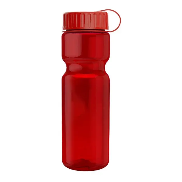 28 Oz. Champion Trans. Bottle - Tethered Lid (Q453722)
