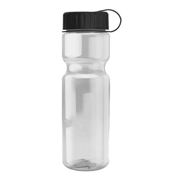 28 Oz. Champion Trans. Bottle - Tethered Lid (Q453722)