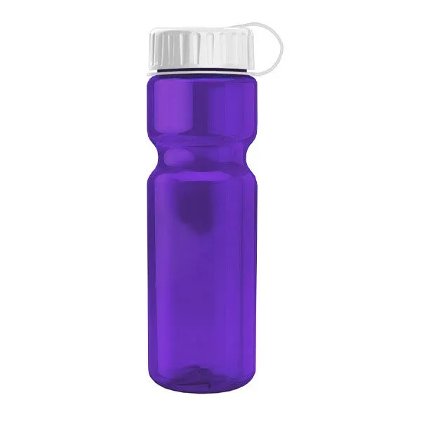 28 Oz. Champion Trans. Bottle - Tethered Lid (Q453722)