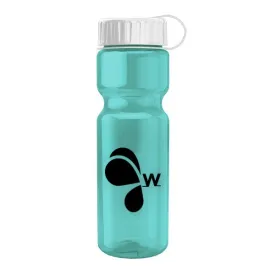 28 Oz. Champion Trans. Bottle - Tethered Lid (Q453722)