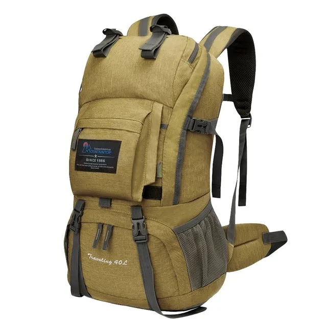 40L Internal Frame Climbing Bag Waterproof with Rain Cover