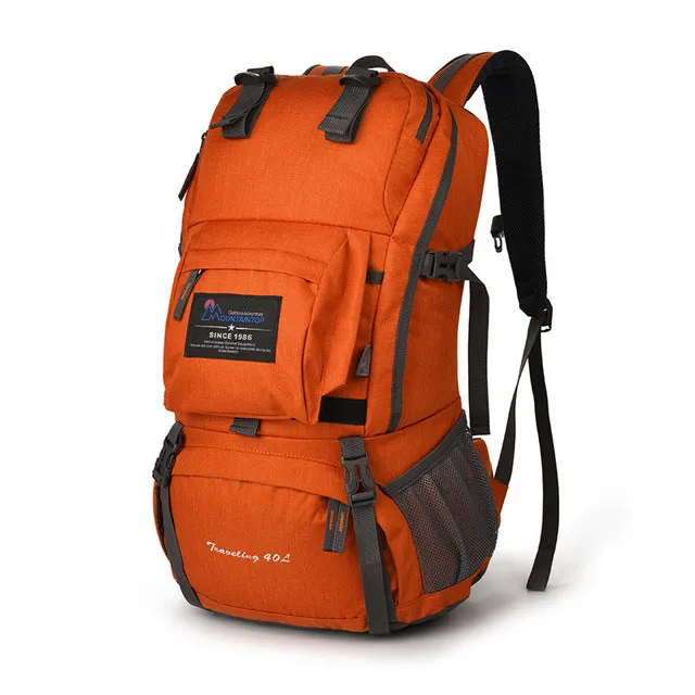 40L Internal Frame Climbing Bag Waterproof with Rain Cover