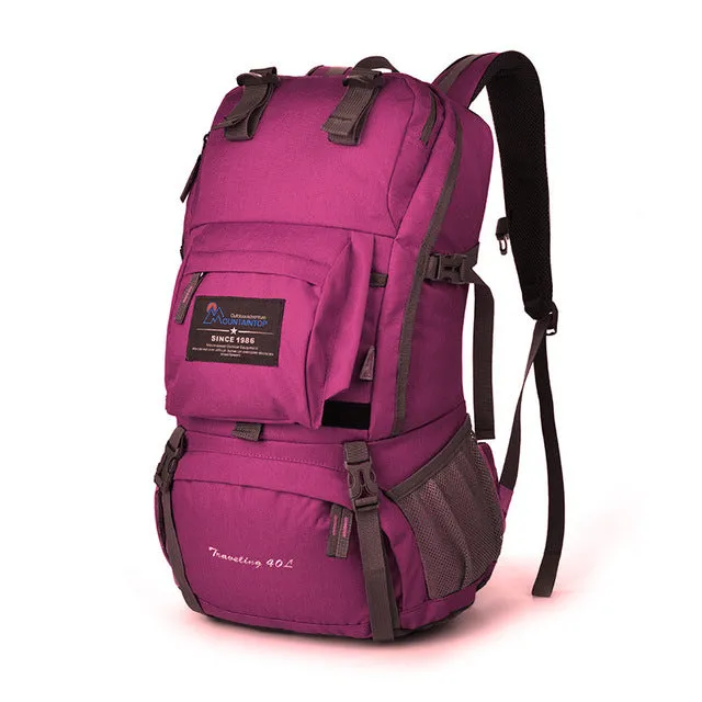 40L Internal Frame Climbing Bag Waterproof with Rain Cover