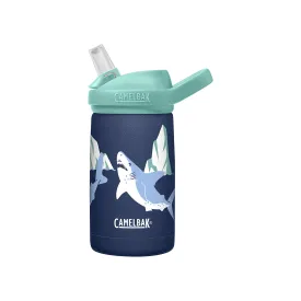 CamelBak Eddy  Kids Water Bottle, Vacuum Insulated Stainless Steel, 12 oz, Polar Sharks