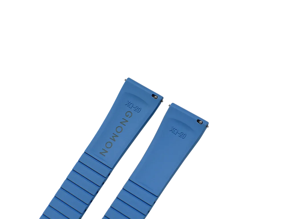 Gnomon FKM Pure Rubber Strap Light Blue