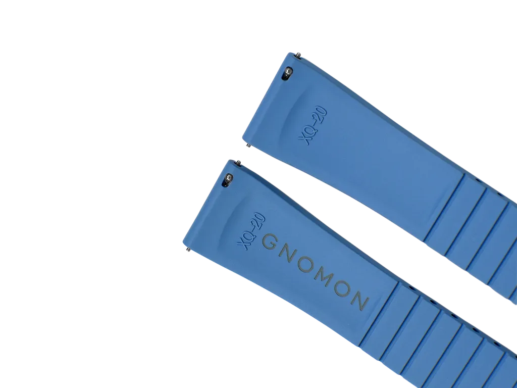 Gnomon FKM Pure Rubber Strap Light Blue