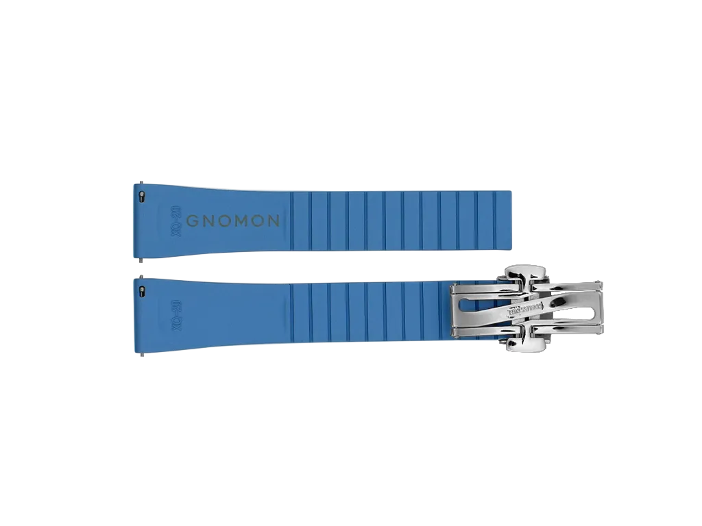 Gnomon FKM Pure Rubber Strap Light Blue