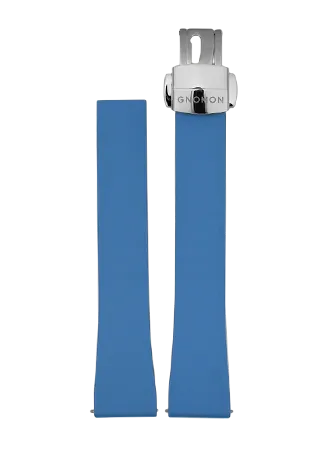 Gnomon FKM Pure Rubber Strap Light Blue