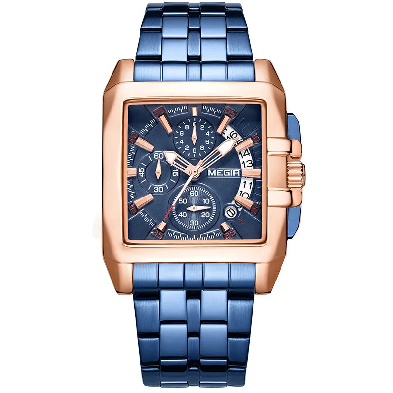Men's Big Dial Luxury Quartz Wristwatches