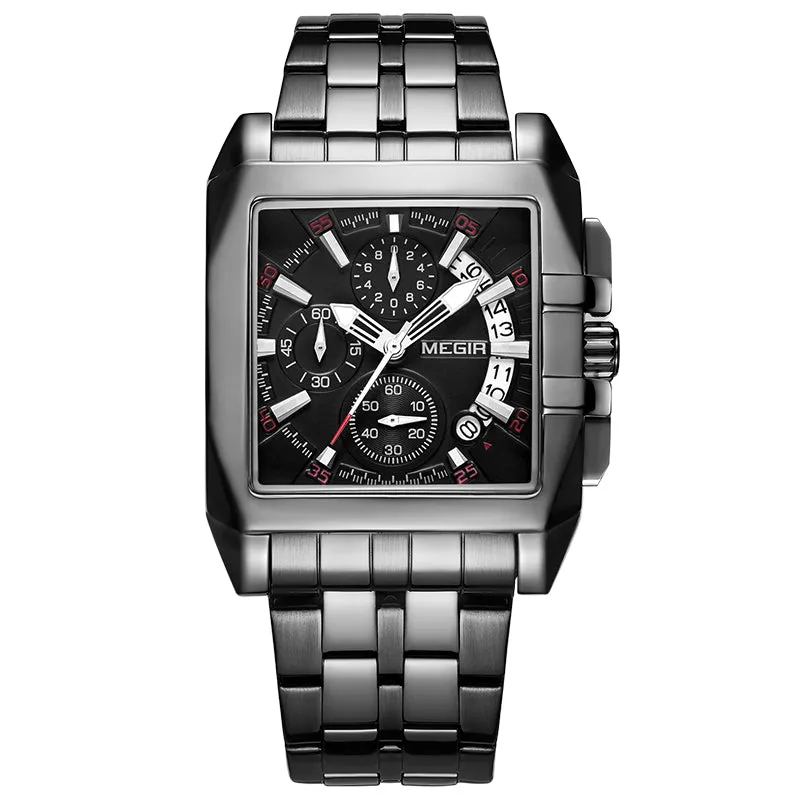 Men's Big Dial Luxury Quartz Wristwatches