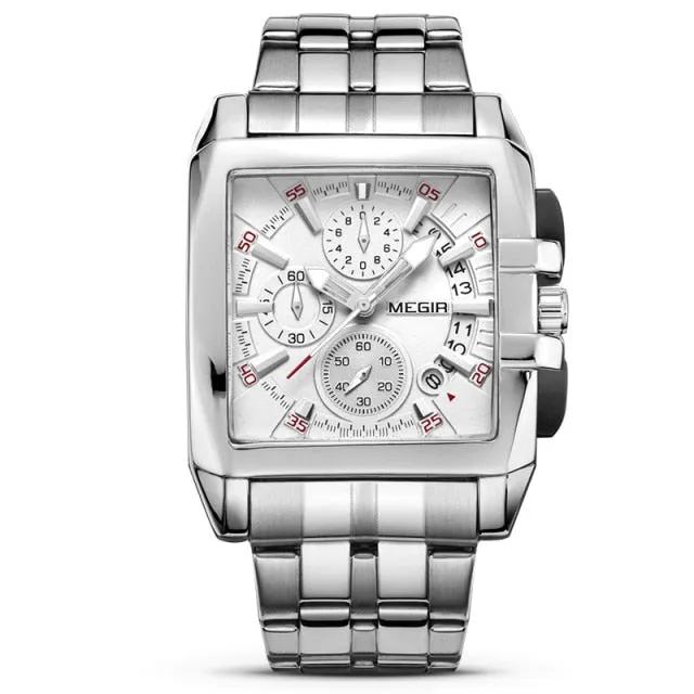 Men's Big Dial Luxury Quartz Wristwatches