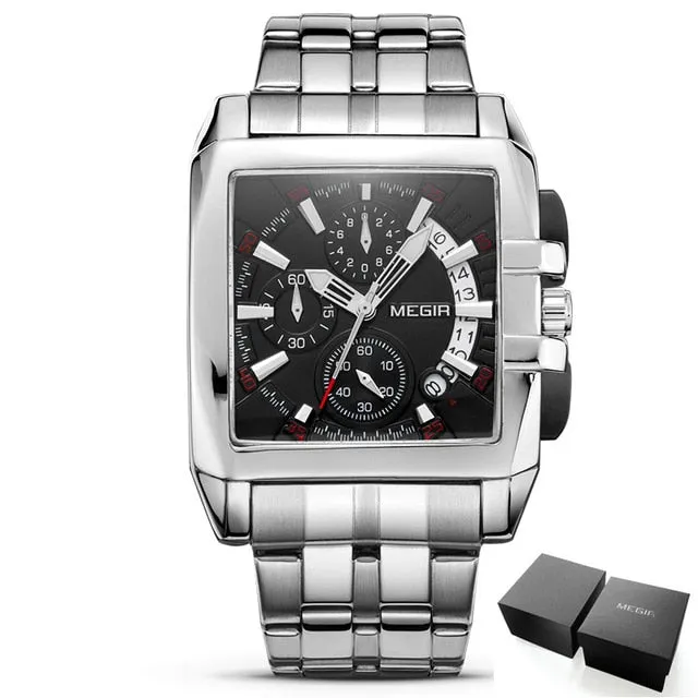 Men's Big Dial Luxury Quartz Wristwatches