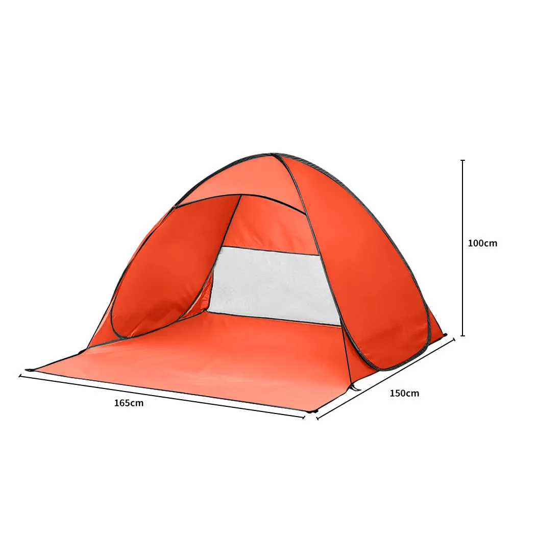 Pop-Up Beach Tent, Portable 2-Person Shelter Shade