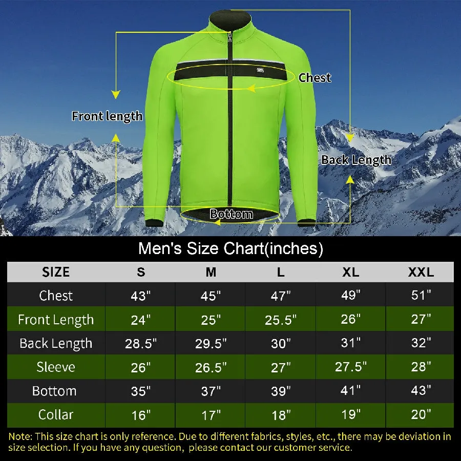 Souke Sports Men's Water Resistance Windbreaker Cycling Jacket with Pockets-JA0700-Green