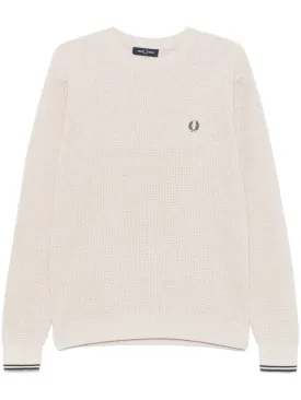 waffle-stitch sweater