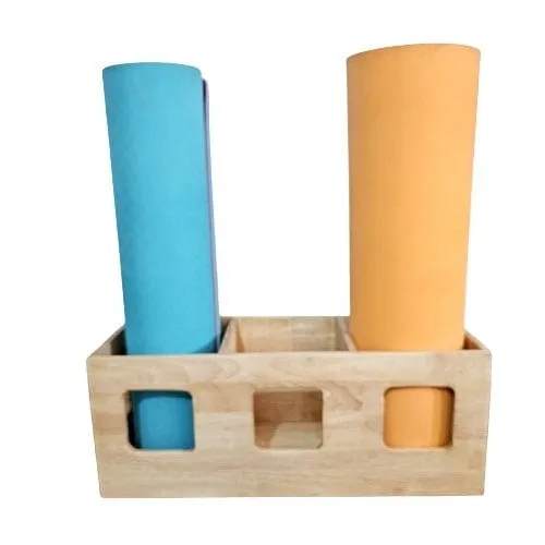 Yoga Mat Stand - Spacious Floor Standing Stand - Fitness Equipment Organizer