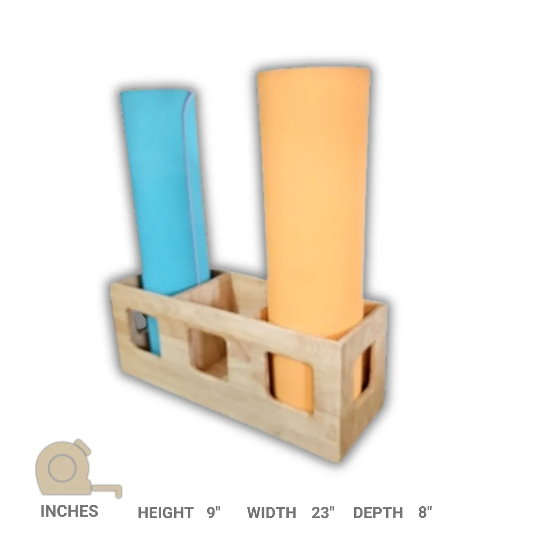 Yoga Mat Stand - Spacious Floor Standing Stand - Fitness Equipment Organizer