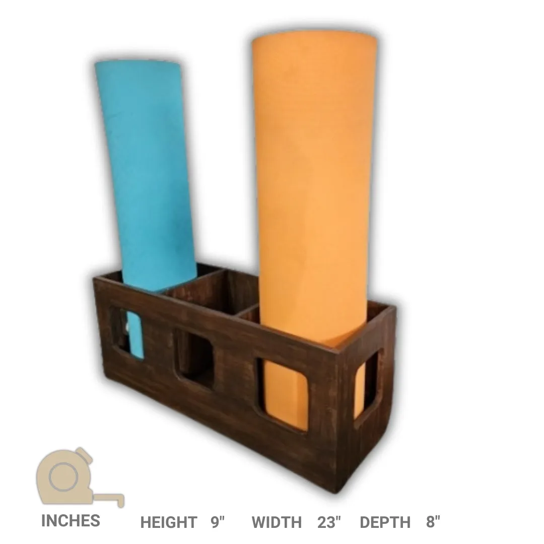 Yoga Mat Stand - Spacious Floor Standing Stand - Fitness Equipment Organizer